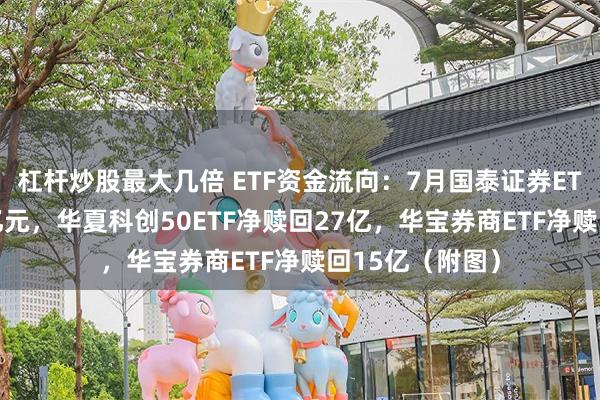 杠杆炒股最大几倍 ETF资金流向：7月国泰证券ETF遭净赎回28亿元，华夏科创50ETF净赎回27亿，华宝券商ETF净赎回15亿（附图）