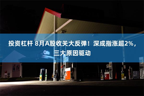 投资杠杆 8月A股收关大反弹！深成指涨超2%，三大原因驱动