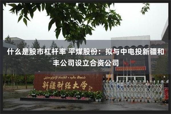 什么是股市杠杆率 平煤股份：拟与中电投新疆和丰公司设立合资公司