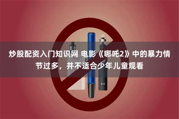 炒股配资入门知识网 电影《哪吒2》中的暴力情节过多，并不适合少年儿童观看